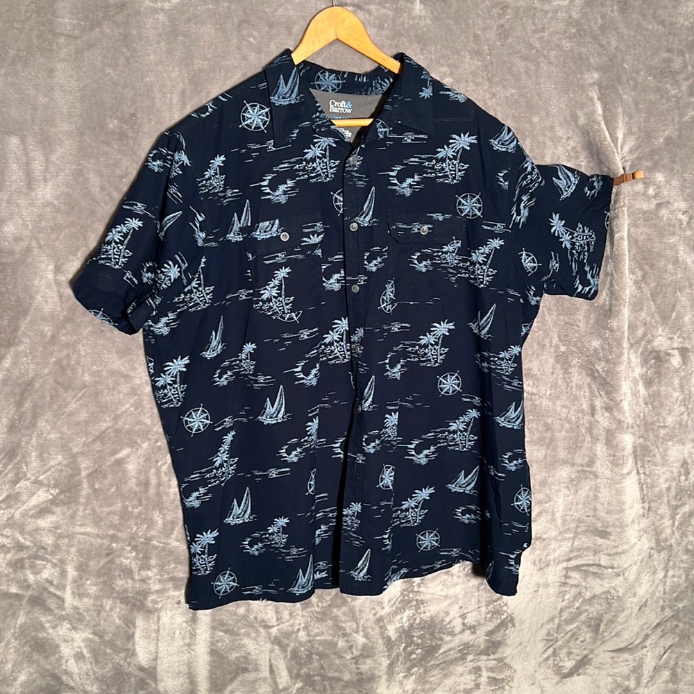 Croft & Barrow Mens short sleeve shirt. 2X-B